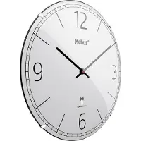 Mebus MEB Funkwanduhr Ø30 cm hellgrau 411509 4007218129864