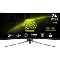 MSI MAG 345CQR, 86,4 cm (34"), 3440 x 1440 Pixel, UltraWide Dual Quad HD, 1 ms, Schwarz