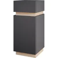 Vicco Midischrank Gloria Anthrazit 33 x 75.5 cm mit Tür und Schublade, Model 40883