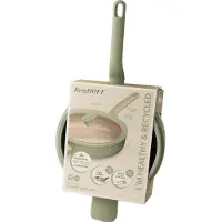 Berghoff Antihaft Schmorbratenpfane mit Deckel Balance Sage 26cm, 2,9 l, Rund, Grün, Aluminium, Keramik, Glas, Silikon, CeraGreen, Grün