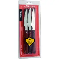 Jamon FOREST Steakmesser mit Holzgriff, Länge 110/220 mm - 6er Set