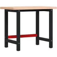 Syfax Werkbank 100x60x83 cm Massivholz Buche Rechteckig