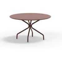 Vermobil Mimmo Gartentisch rund Landhausstil Terrakotta TC Ø130