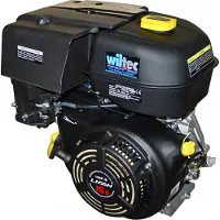 Wiltec LIFAN 190 Handstart Benzinmotor mit 15 PS Einzylinder für Kleinmaschinen & Karts, luftgekühlter 4-Takt Motor mit 25,4 mm Kurbelwelle, OHV-Ventilsteuerung & 420 cc Hubraum