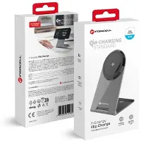 Forcell F-Energy, Drinnen, USB, Kabelloses Aufladen, 1,5 m, Schwarz, Grau