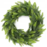 Kadax Weihnachtskranz "Loire", Grün Türkranz für Weihnachten, 45cm,