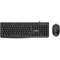 Nilox Tastatur mit Maus NXKME0012 Schwarz