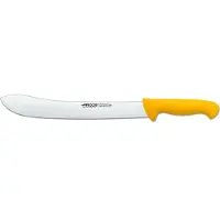 Arcos Metzgermesser Farbe - Prof 292800 in Edelstahl Nitrum und mango ergonomische gelbe Polypropylenklinge von 30 cm, Vitrine