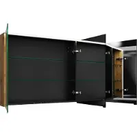 Burgbad Eqio Spiegelschrank mit horizontaler LED-Beleuchtung, 3 Türen, mittlerer Anschlag links, 14