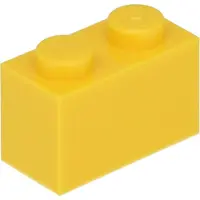 LEGO : 100x Stein 1x2 in 'Yellow'