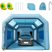 Vevor Aufblasbare Zelt 7x4x2,7m Lackierkabine Autolackierzelt DIY Farbkabine