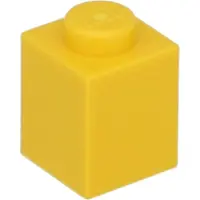 LEGO : 100x Stein 1x1 in 'Yellow'