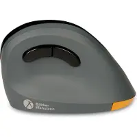 BakkerElkhuizen PRF Mouse Wireless Dark Grey, rechts, Vertikale Ausführung, Optisch, RF Wireless, 1600 DPI, Schwarz, Grau