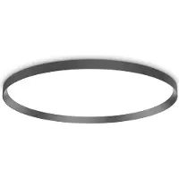 Ideal Lux Moderne Deckenleuchte Fly Aluminium-Kunststoff Schwarz Led 65W 3000K D90Cm