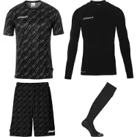 Uhlsport Progressive Torwart Set schwarz 164