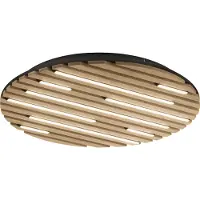 Paul Neuhaus Paul haus Deckenleuchte Q-AKUSTIK LBH 60x60x6 cm braun Deckenlampe