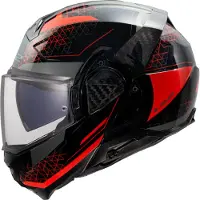 LS2 FF910 Advant II Astral Helm, schwarz/rot, L (59/60)