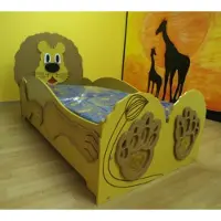 AEA Kinderbett Jugendbett Bett Betten Inkls Matratze Holzbett 90x200cm Tier Löwe Neu
