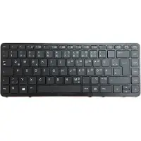 T-ProTek DEUTSCHE-Tastatur Schwarz mit Schwarz Rahmen,Trackpoint für HP EliteBook 840 G1