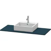 Duravit Konsole XSquare 120x55cm, blau s-matt, mit 1 Ausschnitt
