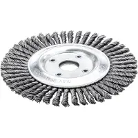 Lessmann Pipelinebürste Stahldraht115x6mm gezopft 0,5mm