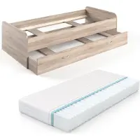 VitaliSpa Ausziehbett Enzo Sonoma 90x200 cm mit Matratze, Model 28006