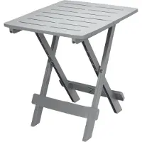 Spetebo Gartentisch 80x72x70 - Farbe: grau