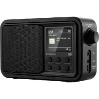 Hyundai Radio PR 650 BTDAB DAB+ FM Bluetooth tragbar mit Farb-LCD und integriertem Akku