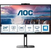 AOC V5 24V5CW/BK, 60,5 cm (23.8"), 1920 x 1080 Pixel, Full HD, LED, 4 ms, Schwarz