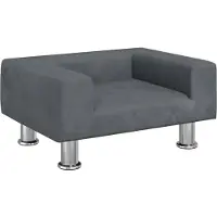Syfax Hundebett Dunkelgrau 50x40x26,5 cm Samt