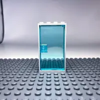 LEGO 1x4x6 Türen Transparent Blau und weißer Rahmen für Haus, Gebäude NEU! Menge 50x
