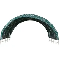vidaXL "Winter Sale" Pavillons & Partyzelte - Grün Weidezelt PVC 3,7x3,7 m Grün DE5852093