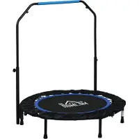 HOMCOM 102cm Faltbares Fitness-Rebounder Fitness-Trampolin mit Haltegriff