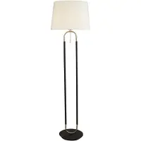 Searchlight Stehlampe Jazz 161 cm schwarz mit creme