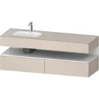 Duravit Einbauwaschtisch-Möbel-Set Qatego 160x50x60cm, Kon-WTU, B, B l, w m/ta m
