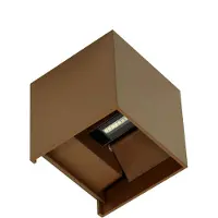 Beneito Faure IP54 6,8 W Corten-LED-Wandleuchte mit verstellbaren Lamellen 4000 K