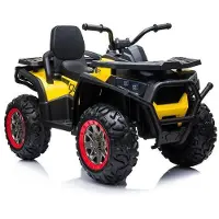 Es-toys Kinderfahrzeug - Elektro Kinderquad "607" 2x45W, 12V7Ah - Gelb
