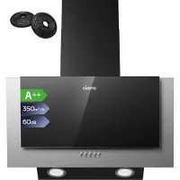 CIARRA A++ Kopffreihaube Dunstabzugshaube 60 cm 370 m³/h Umluft Abluft VM6736CB