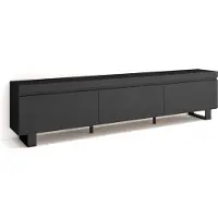 Skraut Home TV-Schrank, Lowboard, 240x35x57 cm, Industriedesign, Schwarz