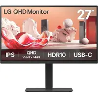 LG 27BA75QB-B.AEU, 68,6 cm (27"), 2560 x 1440 Pixel, Wide Quad HD, LED, 5 ms, Schwarz