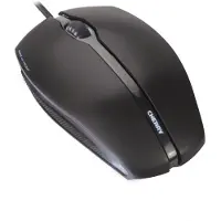 Cherry GENTIX CORDED ILLUMINATED Maus, Schwarz, USB, Beidhändig, Optisch, USB Typ-A, 1000 DPI, Schwarz