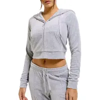 Juicy Couture Trainingsjacken Madison Classic Velour Hoodie With Juicy Logo damen
