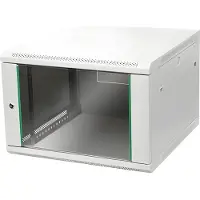 Digitus Wandgehäuse Dynamic Basic Serie - 600x600 mm (BxT), Wandmontiertes Regal, 7U, 60 kg, Sperrschloss, Grau