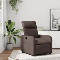 vidaXL CLORIS Relaxsessel Braun Kunstleder - Fernsehsesel LL0000257617