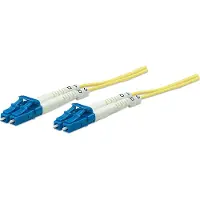 Intellinet Glasfaser LWL-Anschlusskabel, Duplex, Singlemode, LC/LC, 9/125 µm, OS2, 3 m, gelb, 3 m, OS2, LC, LC