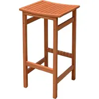 Spetebo 2.05 Barhocker PALMDALE geölt aus Eukalyptus Holz - ca. 42x 38 x 75 cm - Barstuhl Tresenhocker