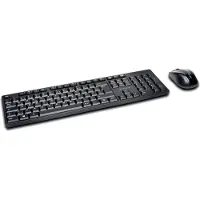 Kensington Pro Fit Low-Profile Desktop Set - Tastatur-und-Maus-Set - kabellos - 2.4 GHz - Deutsch - Schwarz