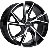 CARMANI Felge 23 Rudi 8 Zollx18 Zoll ET39 5x112 black polish CA230818H839BP kompatibel mit Audi A4 A6 A8