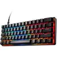 SteelSeries Apex Pro Mini Gen 3, Kabelgebunden, USB, Magnetic-mechanical key switch, QWERTY, RGB-LED, Schwarz