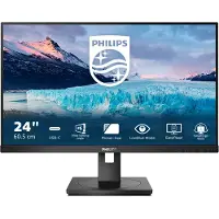 Philips S Line 243S1/00, 60,5 cm (23.8"), 1920 x 1080 Pixel, Full HD, LCD, 4 ms, Schwarz